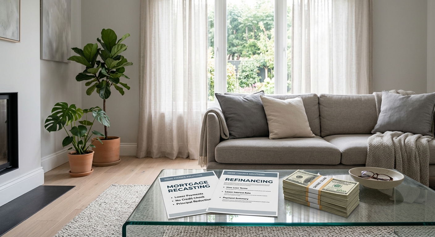 Mortgage Recasting vs. Refinancing: How to Lower Your Monthly Payment with Lump Sums